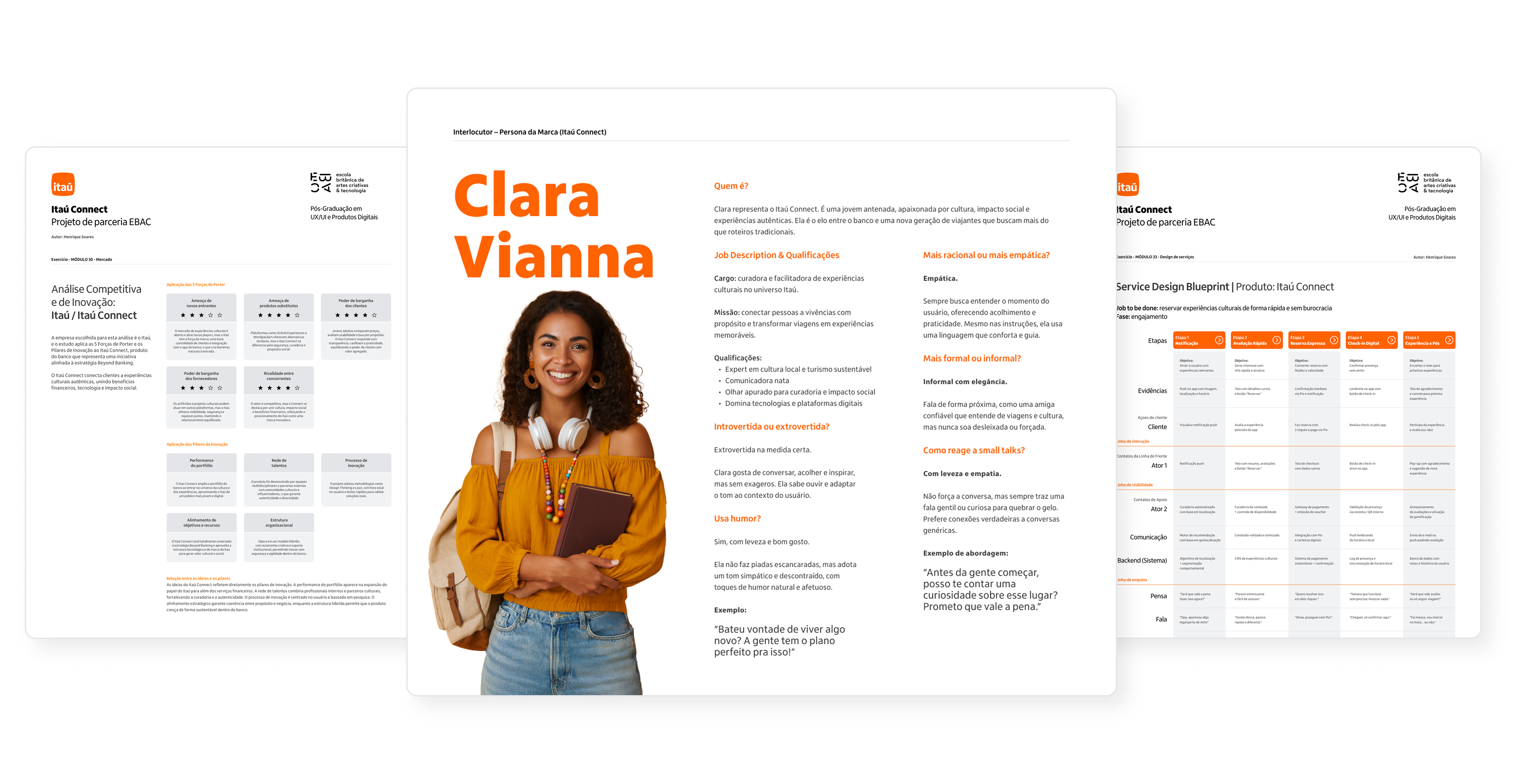 Personas, fluxo no Figma e componentes do style guide do Itaú Connect